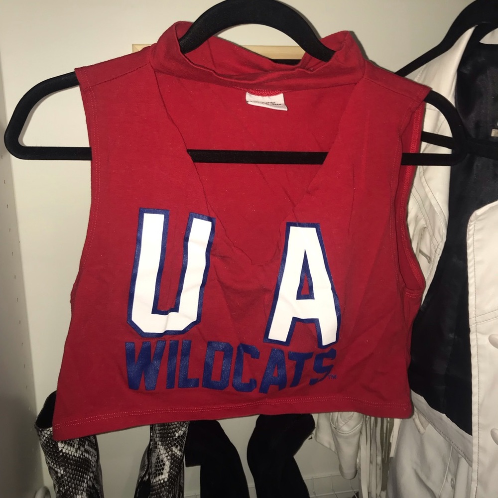 Hype&Vice UofA Wildcats crop game day tee